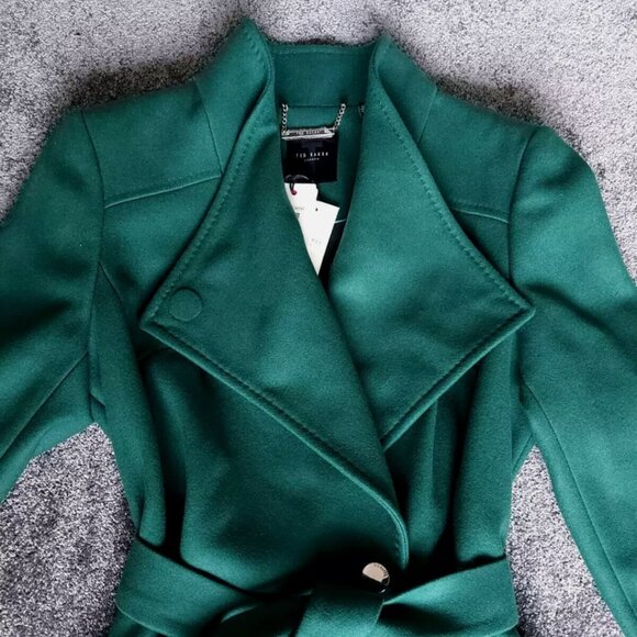 Ted Baker London Jackets & Blazers - BNWT Ted Baker Dark Emerald Green Wool Coat